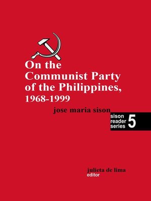cover image of On the Communist Party of the Philippines 1968--1999